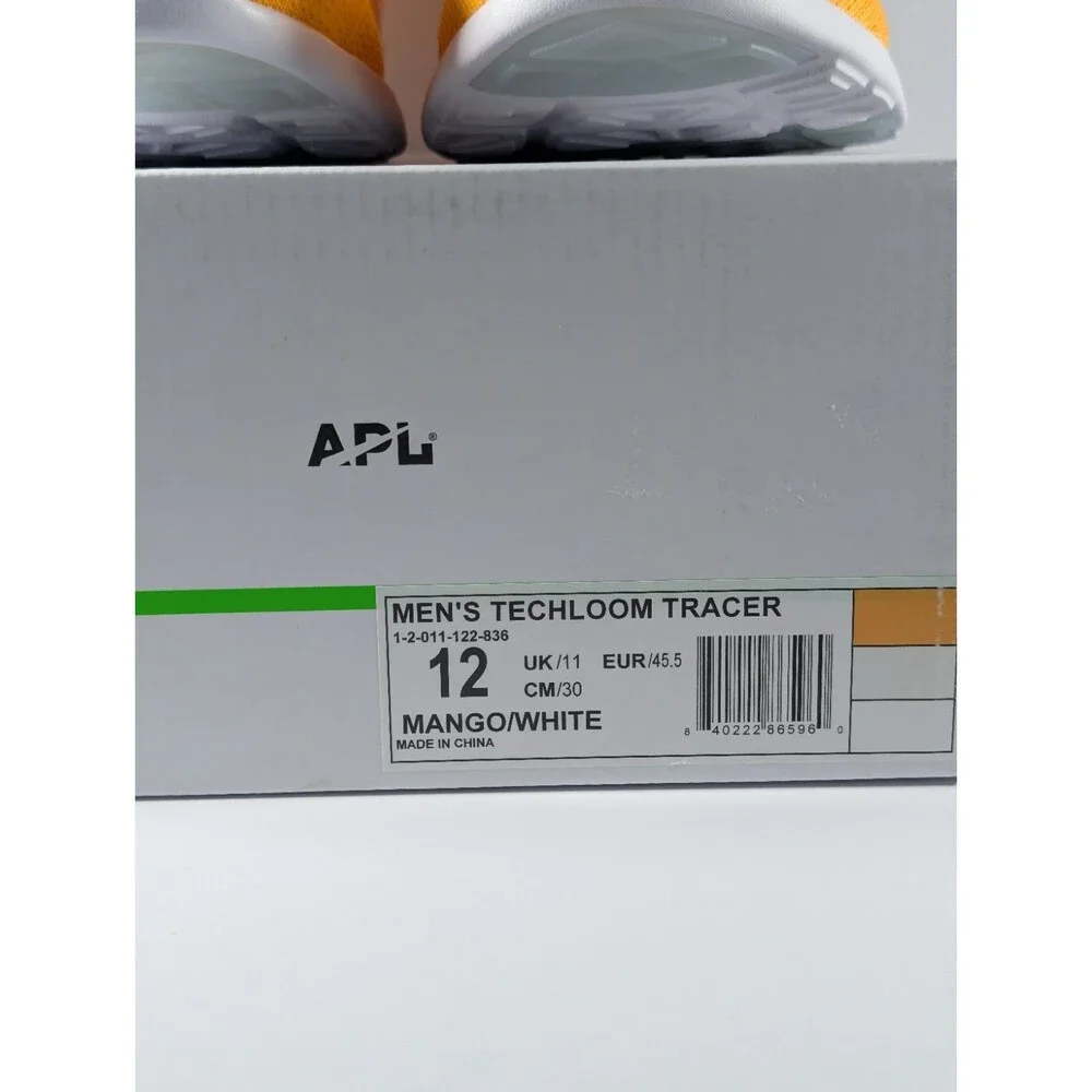 APL TechLoom Tracer Men's Size 12 Mango Yellow Training Shoe - New in Box - Picture 4 of 12